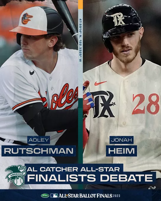 Heim tops Rutschman in AL catcher All-Star voting - Blog