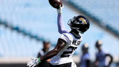 Jacksonville Jaguars cornerback Tevaughn Campbell following an NFL