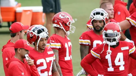 TOUCHDOWN: Kansas City Chiefs wide receiver Cornell Powell Hauls in the  Toe-Tap Touchdown from quarterback Blaine Gabbert