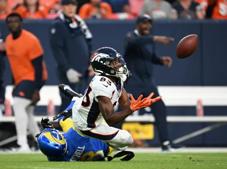 AP source: Denver receiver Tim Patrick suffers torn ACL