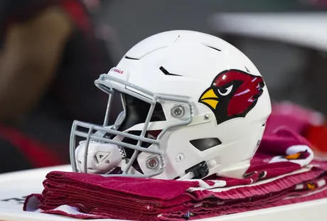 Arizona Cardinals running back Corey Clement (23) handles the ball against  Minnesota Vikings cornerback Jaylin Williams (38) during the second half of  an NFL preseason football game Saturday, Aug. 26, 2023 in