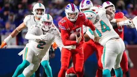 Dolphins-Bills grades; plus stock up, stock down