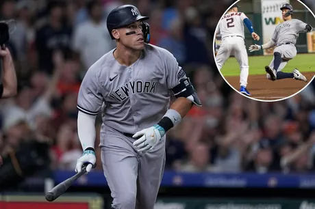 Prized rookie Jasson Dominguez homers again as Yankees complete sweep of  Astros - CBS New York