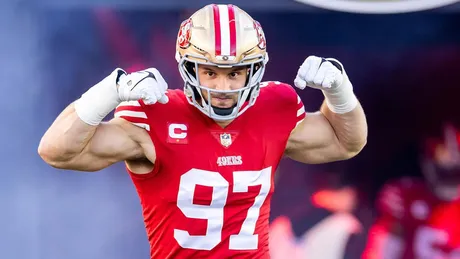 49ers 'war daddy' Nick Bosa to challenge Cardinals' Paris Johnson