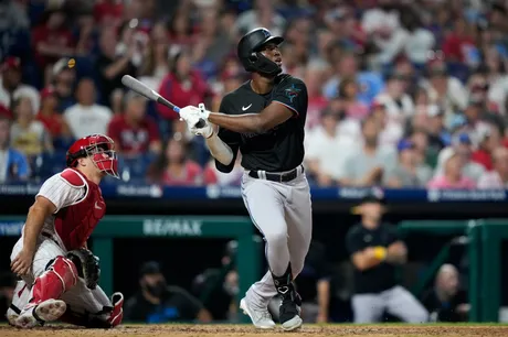 Eighth-inning home run deluge for Marlins against Braves as Burger breaks  tie and Chisholm blasts grand slam