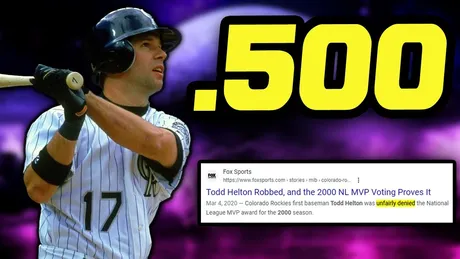 Colorado Rockies: Todd Helton was robbed of the 2000 NL MVP Award