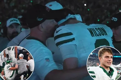 Zach Wilson's mom reveals QB got hit with water bottle after Jets win