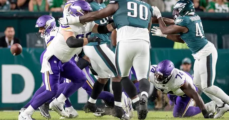 Fumbling Vikings lose to Eagles 34-28 as injuries, turnovers take their toll