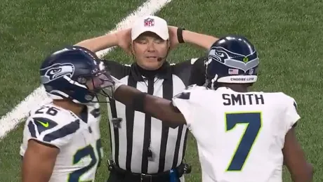 Did Seahawks get away with a hold on Aidan Hutchinson on Geno Smith's  walk-off TD pass?