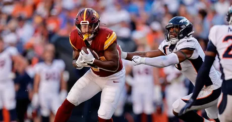 Washington Commanders Eric Bieniemy Riding Brian Robinson With Antonio  Gibson Limited, Chase Young