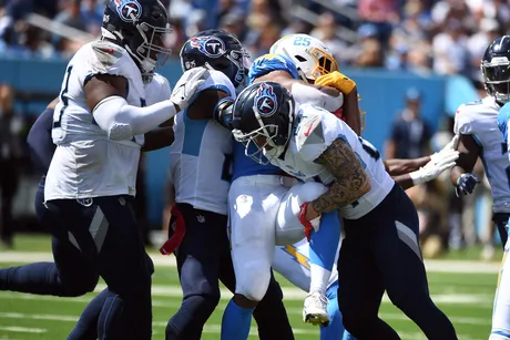 September 17, 2023: Tennessee Titans defensive tackle Teair Tart (93)  rushes the quarterback