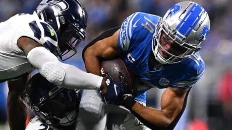 Detroit Lions promote RB Zonovan Knight, OG Kayode Awosika from practice  squad