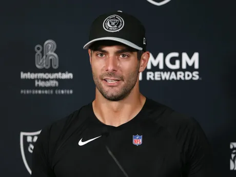 Raiders reportedly 'optimistic' Jimmy Garoppolo playing at Chargers -  Silver And Black Pride