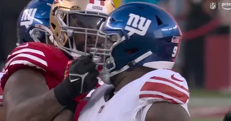 Watch Trent Williams land cheap right hook on A'Shawn Robinson