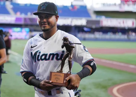 Miami Marlins] Luis Arraez with 200 hits on the year : r/baseball