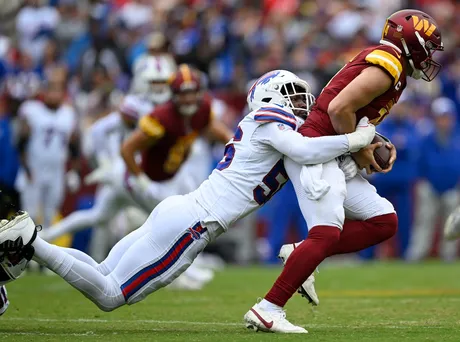 Bills terrorize Sam Howell Commanders simulated pressures