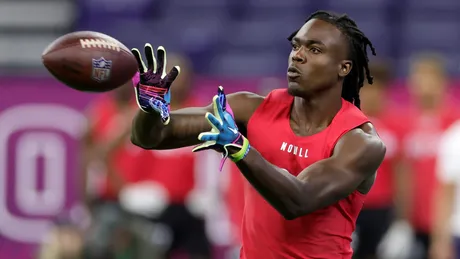 Baltimore Ravens wide receiver Dontay Demus Jr. runs a route during the  first half of a preseason NFL football game, Saturday, Aug. 12, 2023, in  Baltimore. (AP Photo/Julio Cortez Stock Photo - Alamy