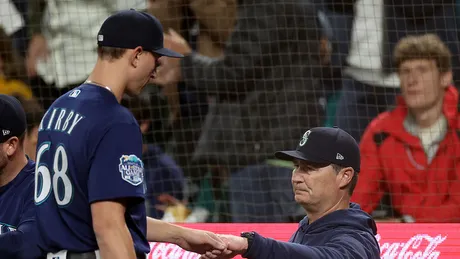 Mariners' George Kirby 'surprised' by ball thrown back at him on mound from  stands, Mariners