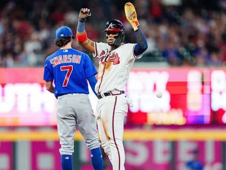 Ronald Acuna Jr. steals No. 70 as Braves steal win over Cubs