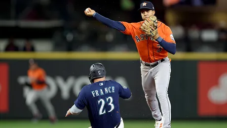 Benches clear after Astros pitcher taunts Mariners' Julio Rodriguez, Mariners