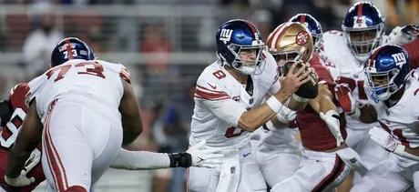 Giants humiliated, Daniel Jones beaten senseless in opening-night