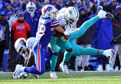 Splash play! Matt Milano forces the fumble; Terrel Bernard recovers, Bills  vs. Dolphins