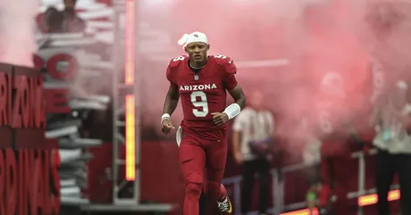 Arizona Cardinals running back Corey Clement (23) handles the ball against  Minnesota Vikings cornerback Jaylin Williams (38) during the second half of  an NFL preseason football game Saturday, Aug. 26, 2023 in