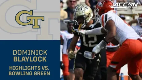 Watch: Bowling Green vs. Georgia Tech Full Game Replay, 2023 ACC Football