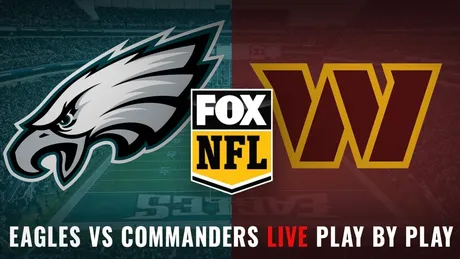 Eagles vs. Commanders Live Streaming Scoreboard, Free Play-By-Play