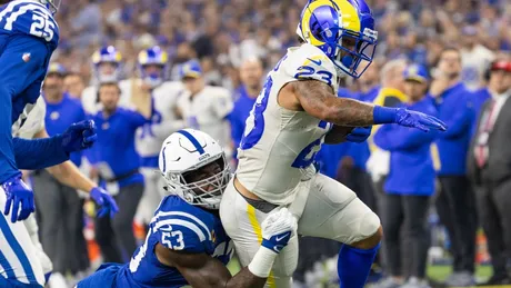 Los Angeles Rams running back Kyren Williams' second TD of the first  quarter extends lead to 13-0