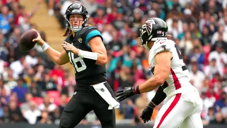 London sack exchange! Jacksonville Jaguars on the money as they shrug off  back-to-back losses with 23-7 win over Atlanta Falcons at Wembley