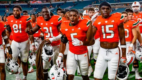 Miami Hurricanes unveil 2nd “Miami Nights” All-Black alternate jerseys -  State of The U