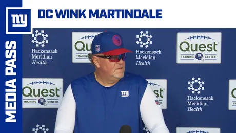 Giants' Wink Martindale: No panic, concern with Kayvon Thibodeaux