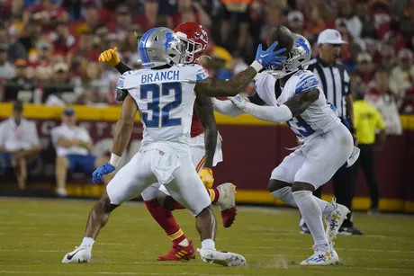 Lions safety Brian Branch carted off field after apparent ankle injury vs  Packers