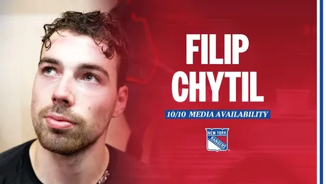 New York Rangers: Filip Chytil Pregame Media Availability