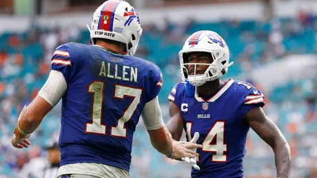 Josh Allen addresses Stefon Diggs' sideline outburst