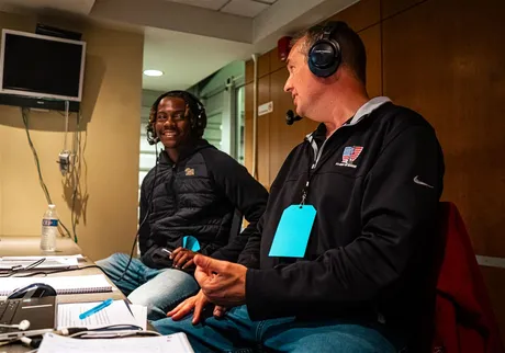 Pitt cornerback, future broadcasting hopeful Ryland Gandy treasures chance to call City League playoff game